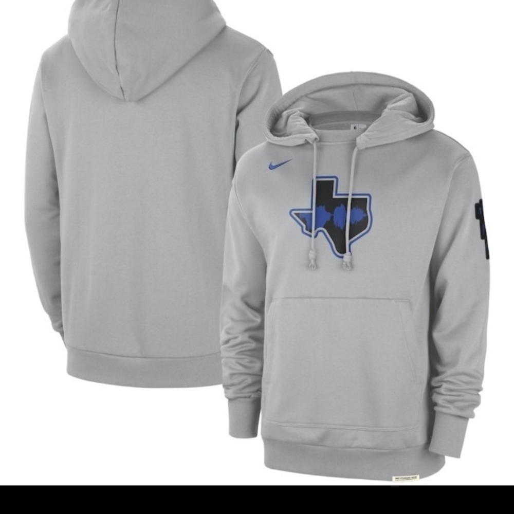 Nike Gray Hoodie with Texas Graphic